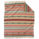 Custom Jacquard Fringed Throw
