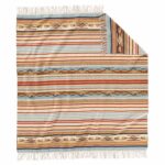 Custom Jacquard Fringed Throw
